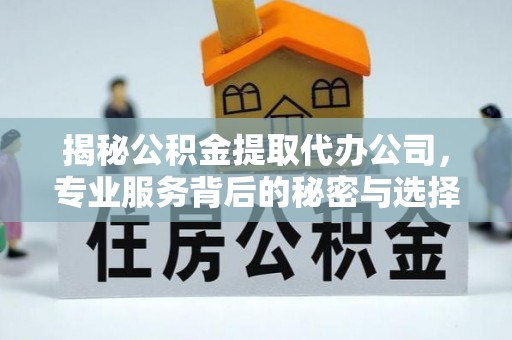 南安揭秘公积金提取代办公司，专业服务背后的秘密与选择指南