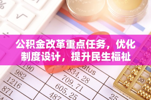 南安公积金改革重点任务，优化制度设计，提升民生福祉
