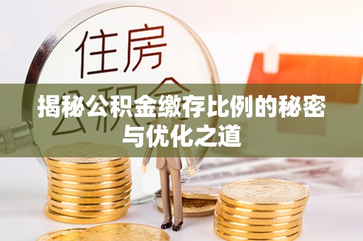 南安揭秘公积金缴存比例的秘密与优化之道