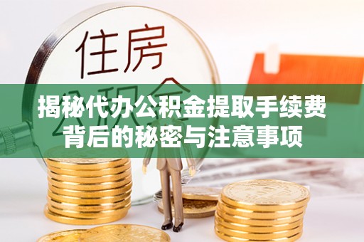 南安揭秘代办公积金提取手续费背后的秘密与注意事项